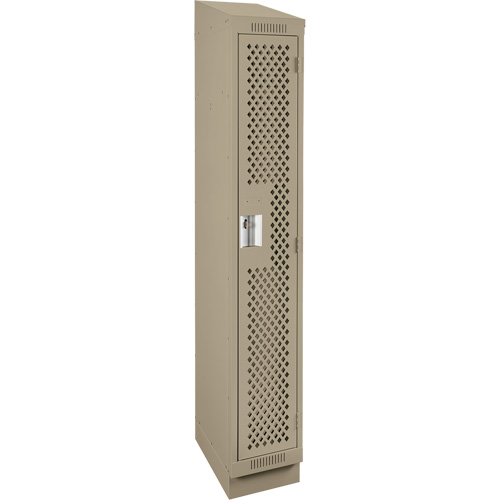 Casiers Clean Line, 12" x 18" x 82", Acier, Beige, Rivet (assembl&eacute;), Perfor&eacute; Nuna Depot Inc.