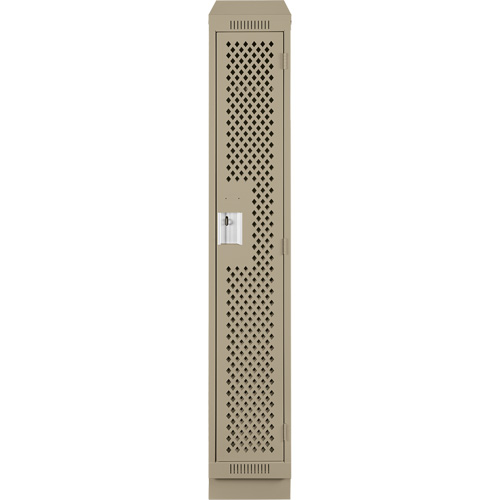 Casiers Clean Line, 12" x 18" x 82", Acier, Beige, Rivet (assembl&eacute;), Perfor&eacute; Nuna Depot Inc.