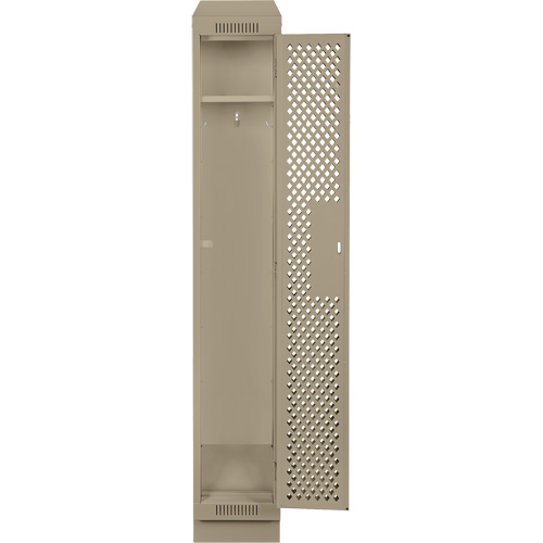 Casiers Clean Line, 12" x 18" x 82", Acier, Beige, Rivet (assembl&eacute;), Perfor&eacute; Nuna Depot Inc.