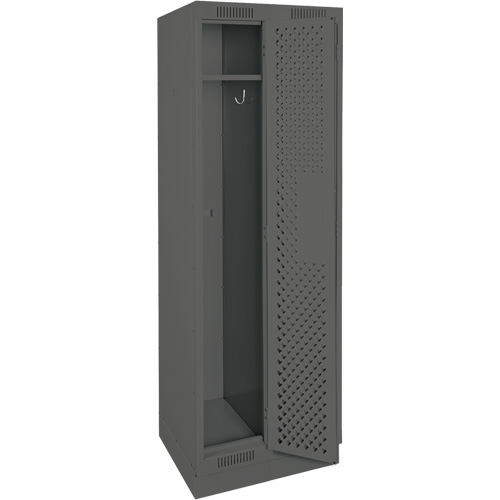 Casiers Clean Line, Bloc de 2, 24" x 12" x 76", Acier, Charbon, Rivet (assembl&eacute;), Perfor&eacute; Nuna Depot Inc.