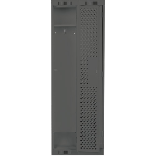 Casiers Clean Line, Bloc de 2, 24" x 12" x 76", Acier, Charbon, Rivet (assembl&eacute;), Perfor&eacute; Nuna Depot Inc.