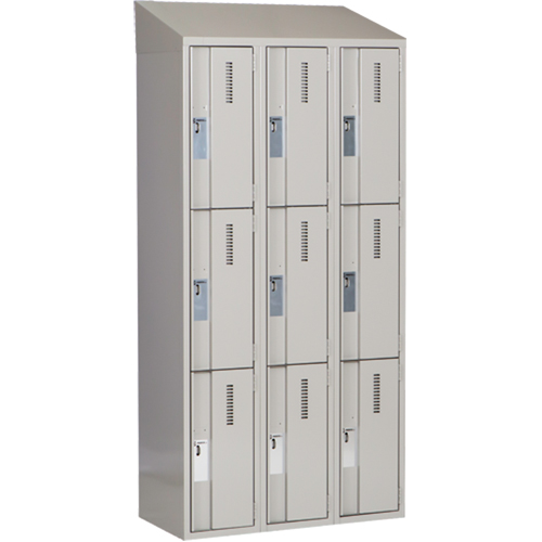 Casiers robustes Concorde, 3 niveaux, Bloc de 3, 36" x 18" x 78", Acier, Gris, Soud&eacute; (assembl&eacute;) Nuna Depot Inc.