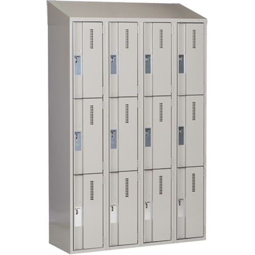 Casiers robustes Concorde, 3 niveaux, Bloc de 4, 48" x 18" x 78", Acier, Gris, Soud&eacute; (assembl&eacute;) Nuna Depot Inc.