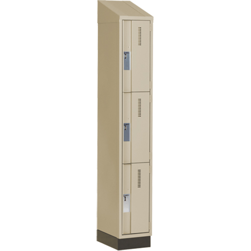 Casiers robustes Concorde, 3 niveaux, 12" x 18" x 82", Acier, Beige, Soud&eacute; (assembl&eacute;) Nuna Depot Inc.