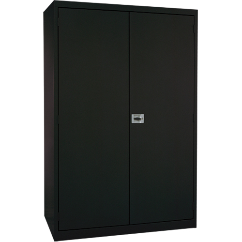 Deep Hi-Boy Storage Cabinet, Steel, 4 Shelves, 72" H x 36" W x 24" D, Black Nuna Depot Inc.