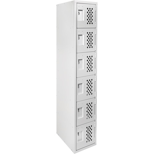 Clean Line Lockerettes, 6 -tier, 18" x 72" x 12", Steel Nuna Depot Inc.