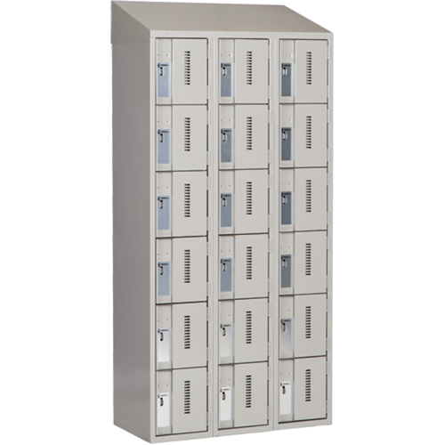 Casiers robustes Concorde, 6 niveaux, Bloc de 3, 36" x 18" x 78", Acier, Gris, Soud&eacute; (assembl&eacute;) Nuna Depot Inc.