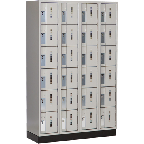 Casiers robustes Concorde, 6 niveaux, Bloc de 4, 48" x 18" x 76", Acier, Gris, Soud&eacute; (assembl&eacute;) Nuna Depot Inc.