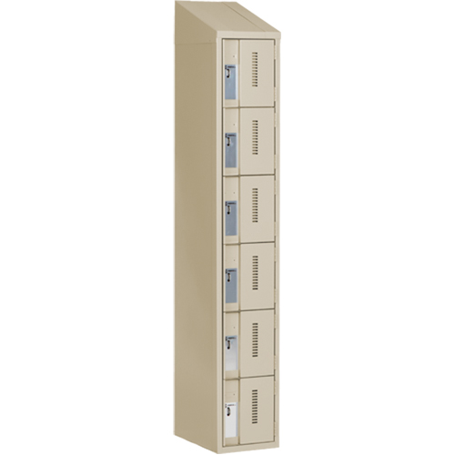 Casiers robustes Concorde, 6 niveaux, 12" x 18" x 78", Acier, Beige, Soud&eacute; (assembl&eacute;) Nuna Depot Inc.