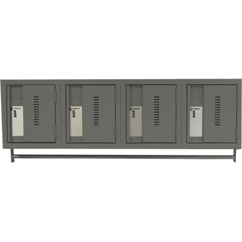 Wall Hung Lockers - Heavy Duty, Bank of 4, 18" x 12" x 12", Steel Nuna Depot Inc.