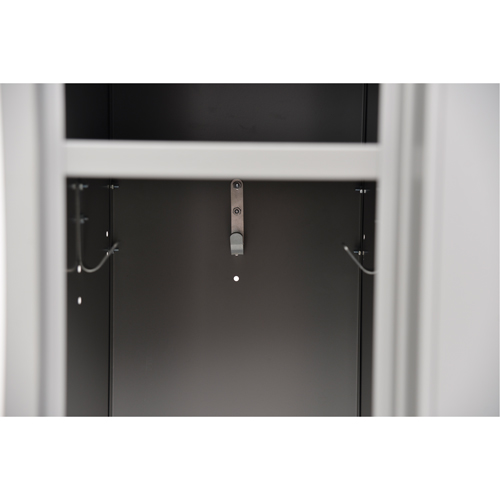 Lockers, 2 -tier, Bank of 3, 36" x 18" x 72", Steel, Grey, Rivet (Assembled) Nuna Depot Inc.