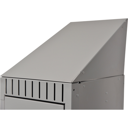Slope Top, 1 Bank, 18" D x 12" W x 10" H, Grey, Steel Nuna Depot Inc.