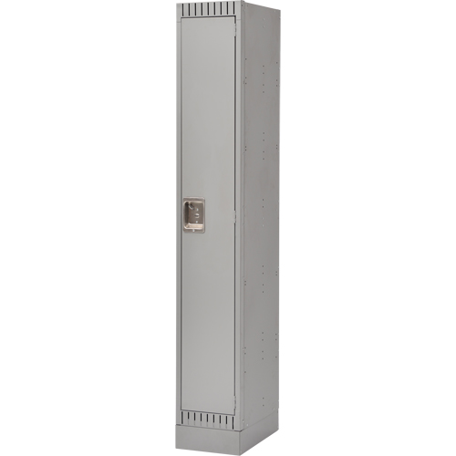Lockers, 12" x 18" x 76", Steel, Grey, Knocked Down Nuna Depot Inc.