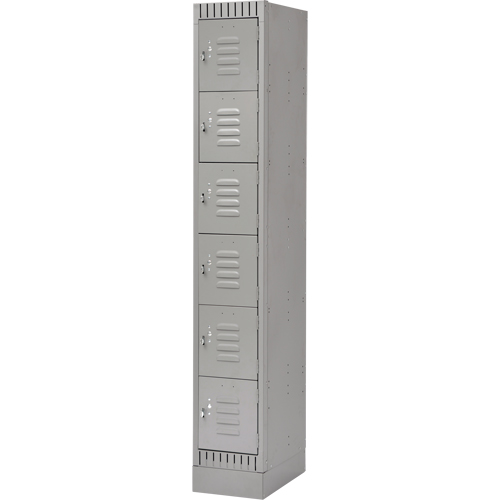 Casiers, 6 niveaux, 12" x 18" x 76", Acier, Gris, D&eacute;mont&eacute; Nuna Depot Inc.