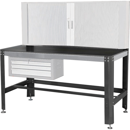 Work Bench, Laminate Surface, 26" W x 30" D x 63" H Nuna Depot Inc.