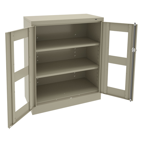 C-Thru Counter High Cabinet, Steel, 2 Shelves, 42" H x 36" W x 18" D Nuna Depot Inc.