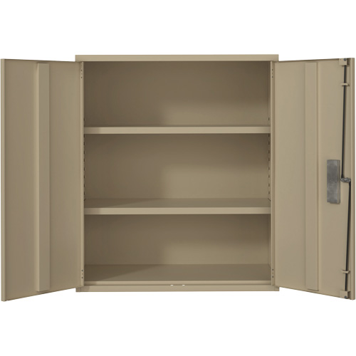 Armoire de rangement Lo-Boy, Acier, 2 Tablettes, 40" h x 36" la x 18" P, Beige Nuna Depot Inc.