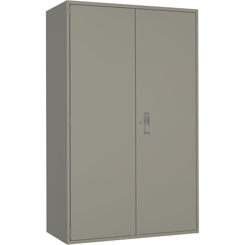 Armoire de rangement Hi-Boy tr&egrave;s large, Acier, 4 Tablettes, 72" h x 48" la x 24" P, Gris Nuna Depot Inc.