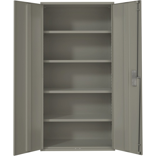 Armoire de rangement Hi-Boy, Acier, 4 Tablettes, 72" h x 36" la x 18" P, Gris Nuna Depot Inc.