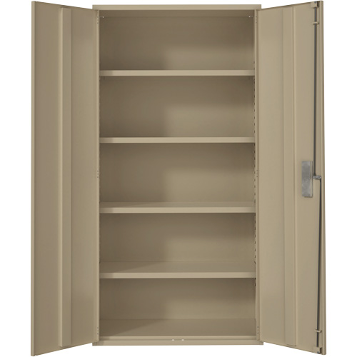 Hi-Boy Storage Cabinet, Steel, 4 Shelves, 72" H x 36" W x 18" D, Beige Nuna Depot Inc.