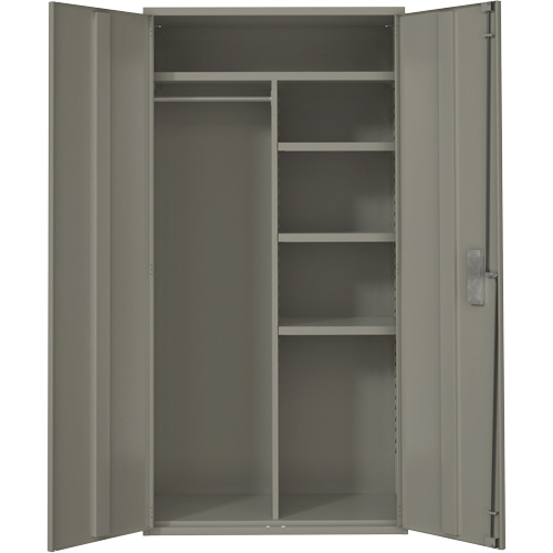 Armoire de rangements combin&eacute;s, Acier, 6 Tablettes, 72" h x 36" la x 18" P, Gris Nuna Depot Inc.