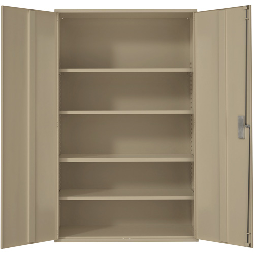 Extra Wide Hi-Boy Storage Cabinet, Steel, 4 Shelves, 72" H x 48" W x 24" D, Beige Nuna Depot Inc.