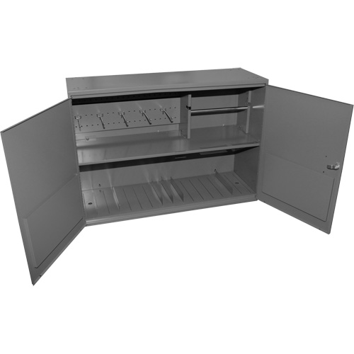 Armoire pour accessoires abrasifs, Acier, 2 tiroirs, 33-3/4" x 11-7/8" x 23-7/8", Gris Nuna Depot Inc.