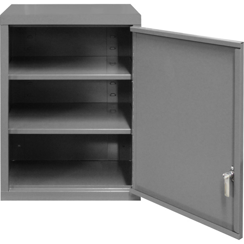 Armoire murale, 27" h x 13-11/16" la x 18" p, 2 tablettes, Acier, Gris Nuna Depot Inc.
