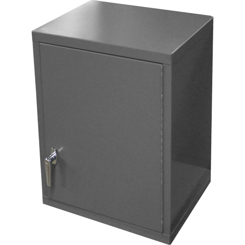 Armoire murale, 27" h x 13-11/16" la x 18" p, 2 tablettes, Acier, Gris Nuna Depot Inc.