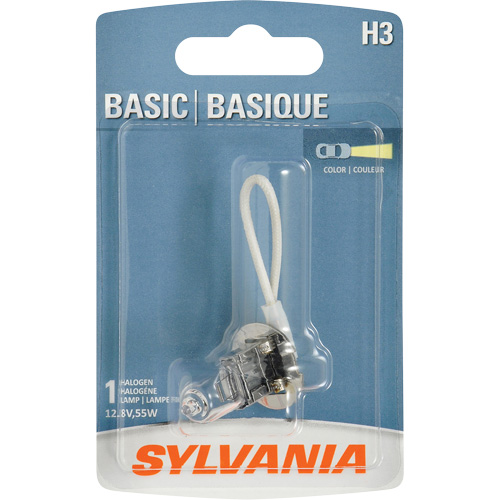 H3 Basic Headlight Bulb, Halogen, 45 W, Off White Nuna Depot Inc.