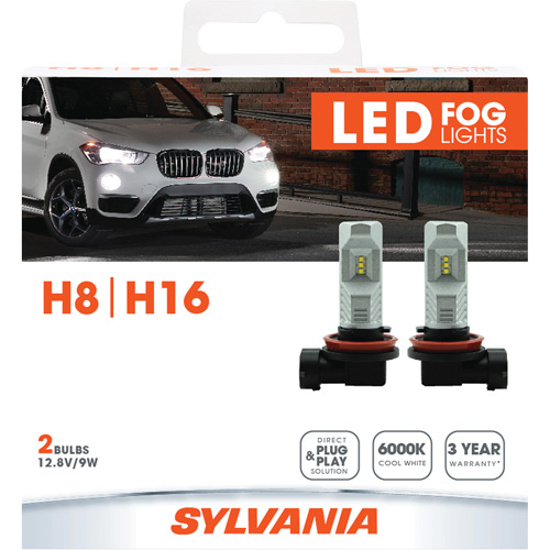 H8 Headlight Bulb, LED, 12.8 W/9 W, White Nuna Depot Inc.