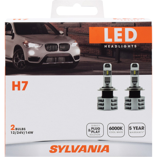 Ampoule pour feu avant H7, DEL, 13,2 W/17 W, Blanc Nuna Depot Inc.