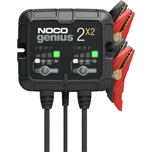 Genius&reg; 2X2 2-Bank, 4-Amp Battery Charger Nuna Depot Inc.