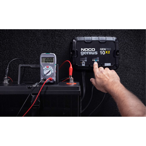 Genius&reg; GenPro10X2 2-Bank, 20-Amp On-Board Battery Charger Nuna Depot Inc.