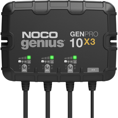 Chargeur de batterie embarqu&eacute; &agrave; 3 sorties de 30 amp&egrave;res GenPro10X3 Genius Nuna Depot Inc.