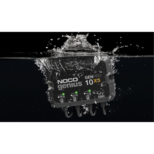 Chargeur de batterie embarqu&eacute; &agrave; 3 sorties de 30 amp&egrave;res GenPro10X3 Genius Nuna Depot Inc.