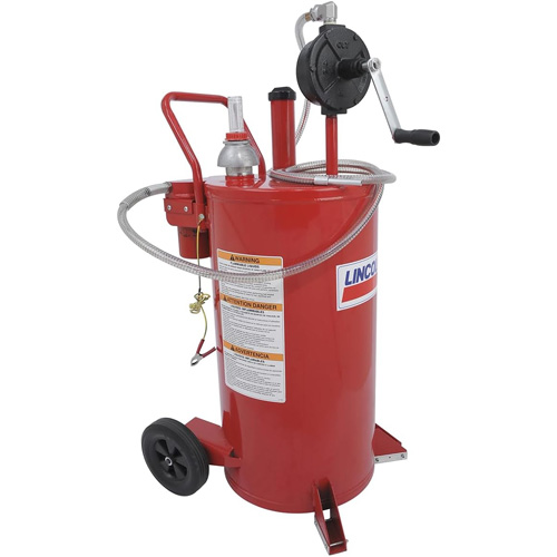 25-Gallon Steel Fuel Caddy with 2-Way Rotary Pump & Filter Nuna Depot Inc.