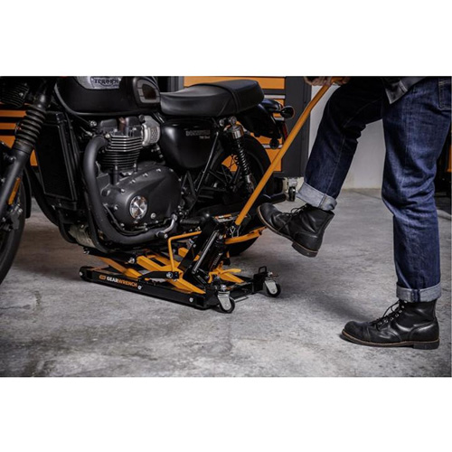 Cric pour VTT et motos, 0,75 tonnes Capacit&eacute;, 4-2/3" Abaiss&eacute;e, 14-1/2" &eacute;lev&eacute;e, Hydraulique &agrave; main Nuna Depot Inc.