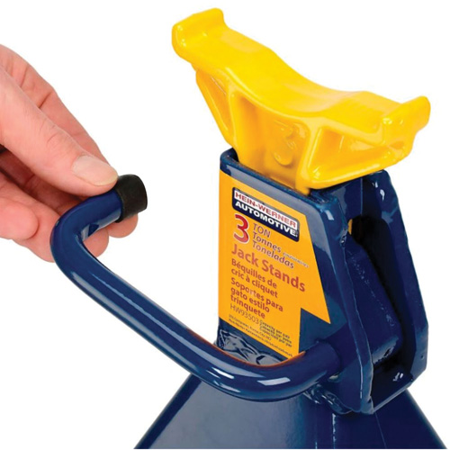 Jack Stand, Locking Handle/Ratchet, 3 tons Capacity, 19" H Nuna Depot Inc.