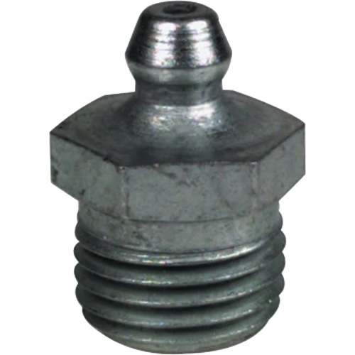 Straight Extra-Short Grease Fitting, Steel, 0.25 NPT Thread Nuna Depot Inc.