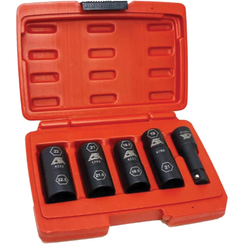Flip Socket Kit, 5 Pieces, 1/2" Drive Size Nuna Depot Inc.