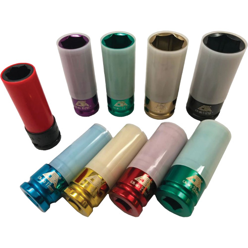 Jeu de douilles &agrave; chocs principales &agrave; paroi mince, 9 Morceaux, Prise de 1/2" Nuna Depot Inc.