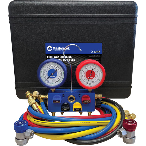 R134A 4-Way Aluminum Manifold Gauge Set Nuna Depot Inc.