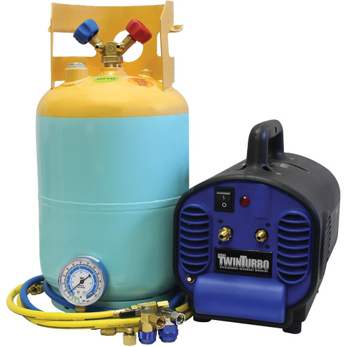Mini syst&egrave;me de r&eacute;cup&eacute;ration de r&eacute;frig&eacute;rant pour R134A et R1234Yf contamin&eacute;s Nuna Depot Inc.