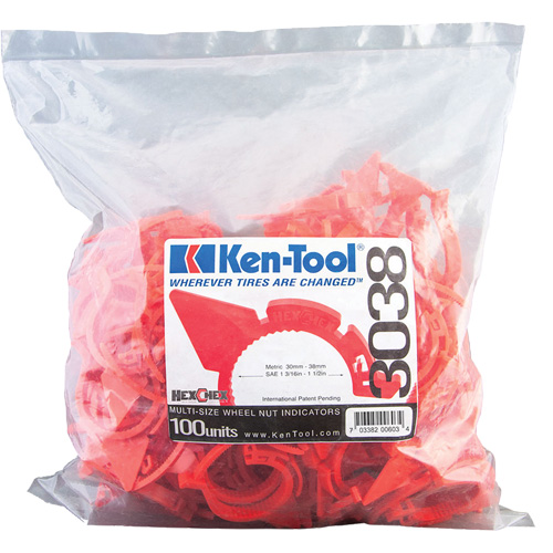 HexChex Multi-Size Loose Wheel Nut Indicator Nuna Depot Inc.