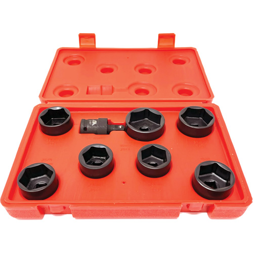 8 Pc. Extra-Low-Profile Oil Filter Socket Set Nuna Depot Inc.