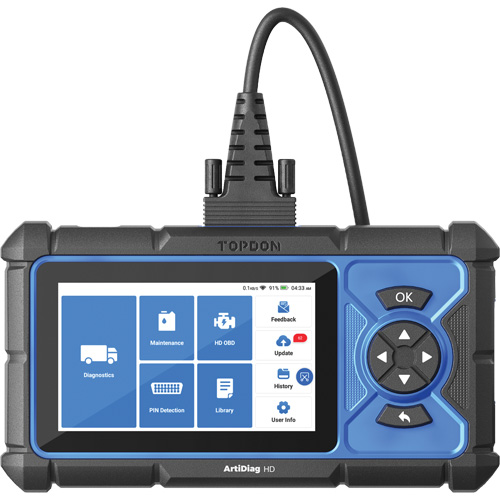 Outil de diagnostic robuste 5" ArtiDiag HD avec fonctions d'entretien Nuna Depot Inc.