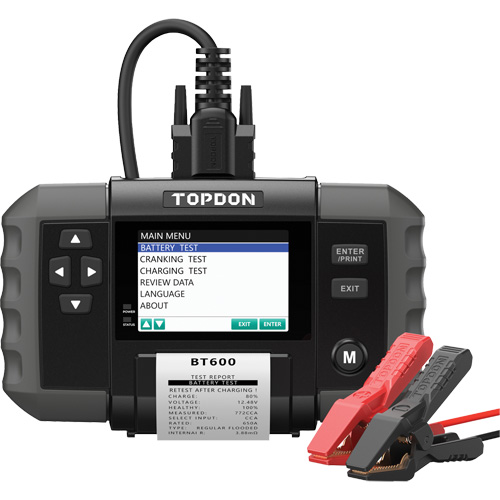 BT600 12V Battery & 12V/24V System Tester with Built-in Printer Nuna Depot Inc.