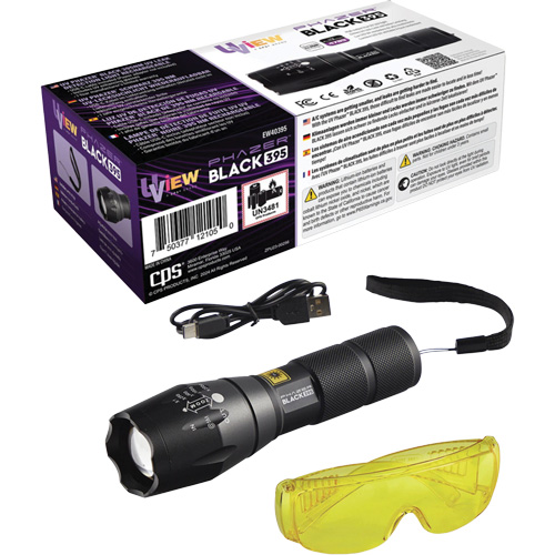 UView&reg; Phazer BLACK 395 Rechargeable UV Leak Detection Light Nuna Depot Inc.