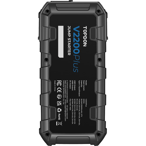 V2200Plus 2-in-1 2200 Peak Amp Jump Starter, Battery & System Tester Nuna Depot Inc.